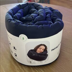 INFINITY PILLOW - Travel or neck rest, Midnight Grey, One size, NWT